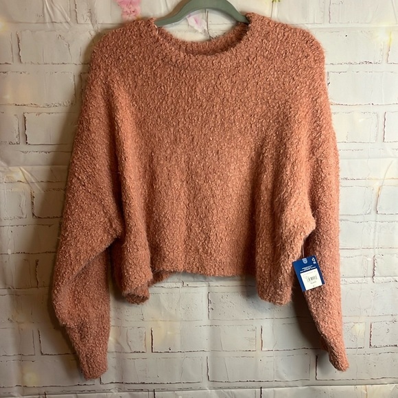 Arizona JeanCompany extra fuzzy super stretchy cropped sweater. XXL NWT - Picture 1 of 7